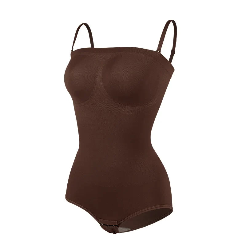 Women Seamless Strapless Bodysuits Tude Tops Bodyshaper Compression Waist Trainer Shapewear Push Up Butt Lifter Backless Shaper