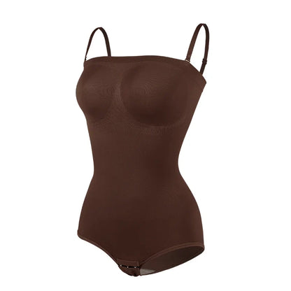 Women Seamless Strapless Bodysuits Tude Tops Bodyshaper Compression Waist Trainer Shapewear Push Up Butt Lifter Backless Shaper