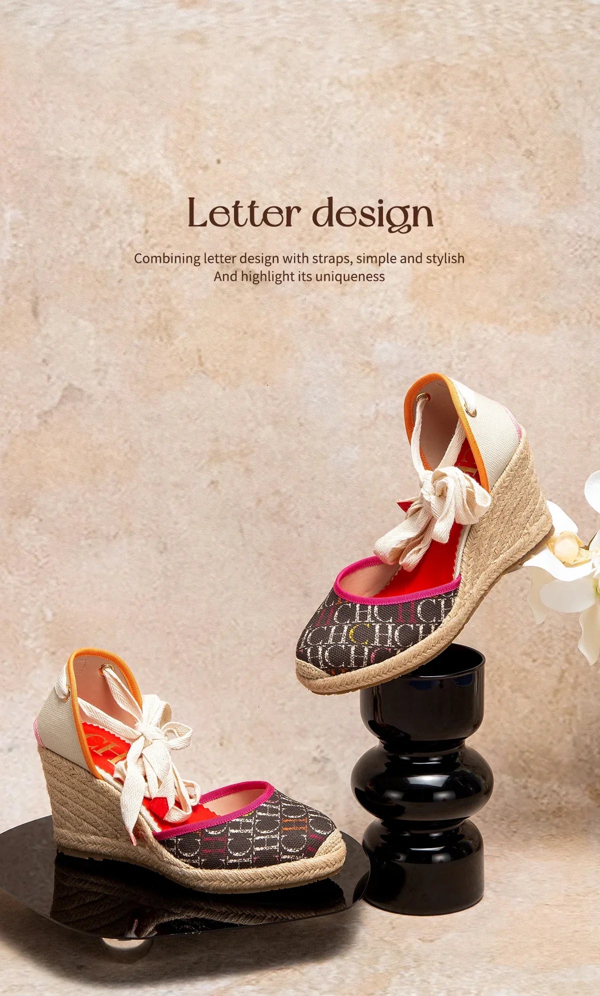 Women's High Heels Summer Espadrillle Platform Wedge 2025 Sandals Closed Toe Ankle Strap Lace up Beach Vacation Party 8cm