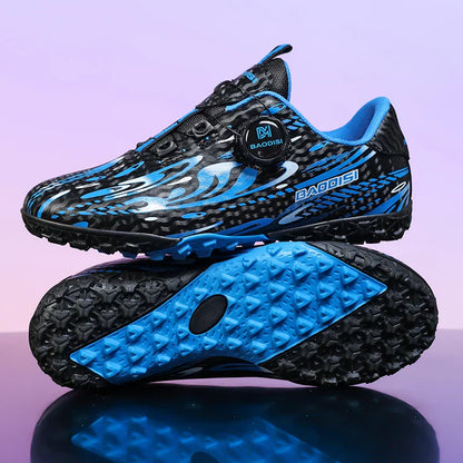Kids Soccer Cleats Football Shoes Studs Non Slip Breathable Lightweight Training Sports Boys Girls Children Football Match Boots