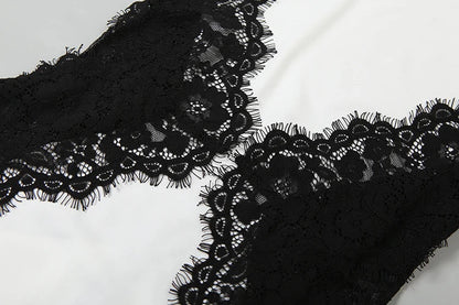 Lace Patchwork Long Dresses Woman Halter o-Neck Off Shoulder Backless Robe Midnight Prom Party Elegant Skinny Vestidos