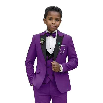 Hot-Selling Boy Birthday Suit Classic Ring Bearer Suit For Children Clothing Performance Suit Includes Jacket Trousers Vest