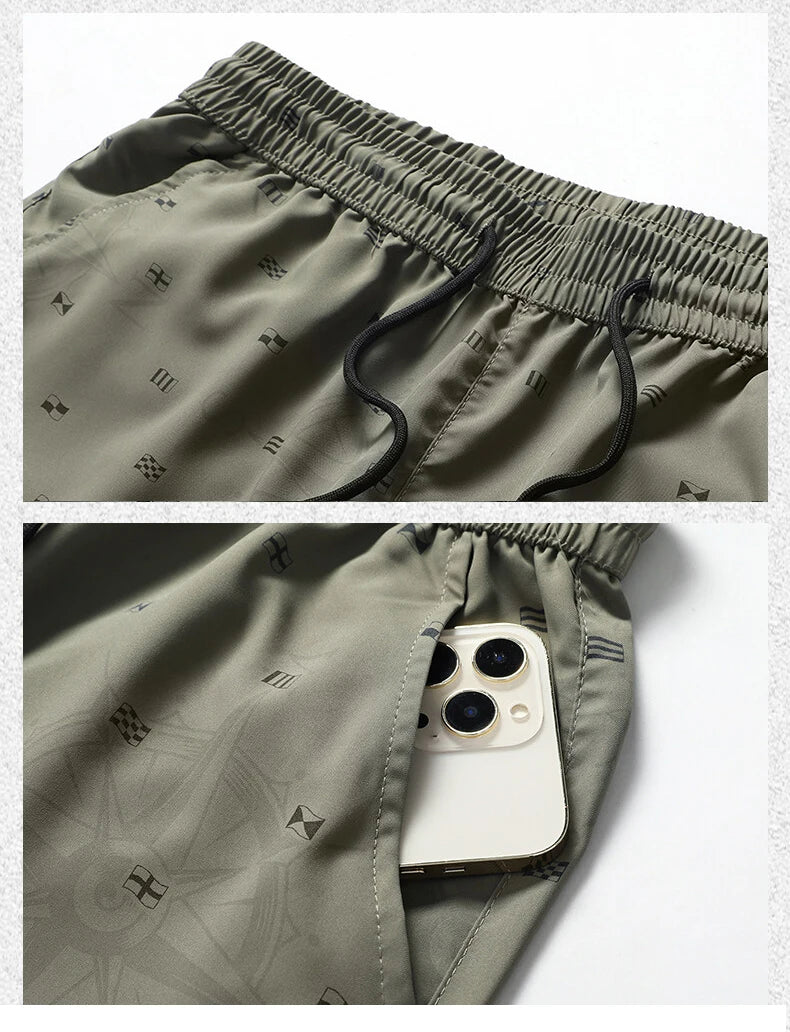 Big Size Men's Casual Shorts Summer Light Weight Shorts Outdoor Sports Cool Breathable Beach Relaxed Fit Cotton Cargo Shorts