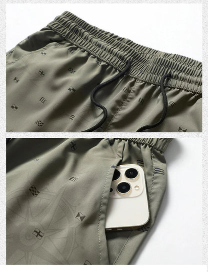 Big Size Men's Casual Shorts Summer Light Weight Shorts Outdoor Sports Cool Breathable Beach Relaxed Fit Cotton Cargo Shorts