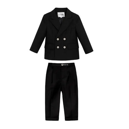 Little Boys Wedding Suit Children Photography Dress Kids Stage Performance Formal Blazer Suit Baby Birthday Ceremony Costume