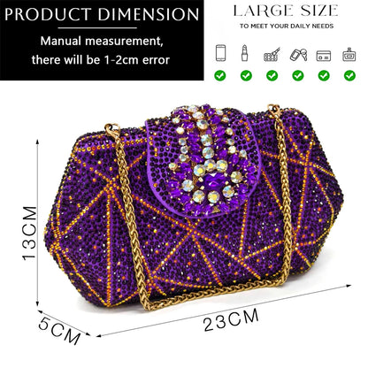 Elegant Woman Heel Shoes INS Style Pointed-Toe Rhinestone Pumps African Ladies Italian Shoe and Bag Set Designer 2024