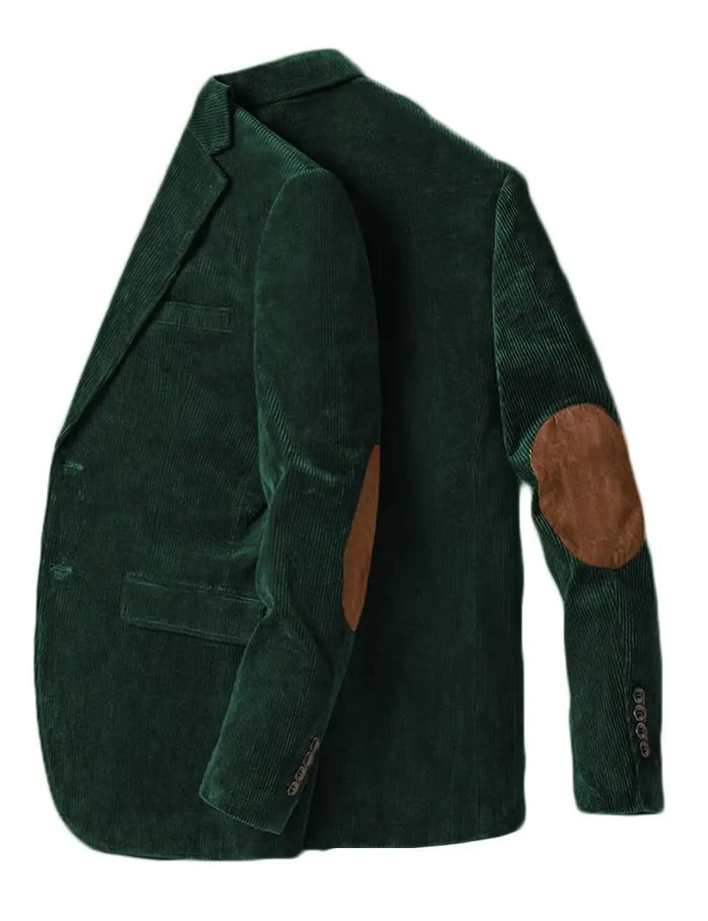 Men's Corduroy Blazer Business Casual Jacket with Elbow Patch Spring Fall Sport Coats Fashion Casual Single Breasted Men Jacket