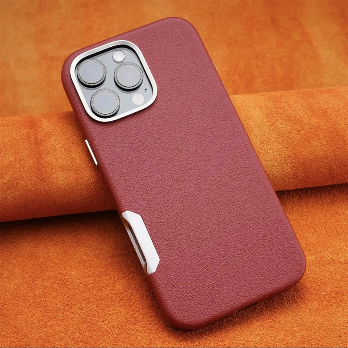 For MagSafe Luxury Business Leather Phone Case for iPhone 16 16Pro Max 16plus Magnetic Wireless Charging Matte Shockproof Cover