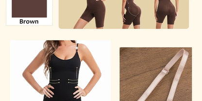 Seamless Bodysuit Compression Open Crotch Shapewear Women Push Up Corset Slimming Butt Lifter Full Body Shaper Slimmer