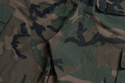 Three Waisted Camouflage Cargo Pants for Men Streetwear Patchwork Baggy Jeans Wide Leg Casual Loose Denim Trousers Oversized