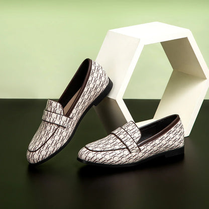 Classic Style Fashion Retro Women's New Flat Shoes Letters Printing Simple Hundred with Fine Workmanship Women's Casual Shoes