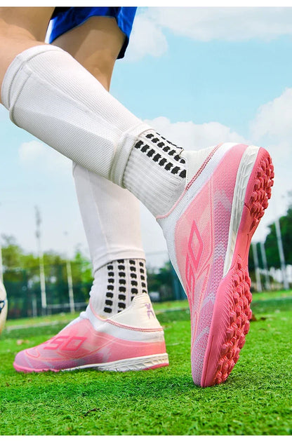 Men Professional TF Soccer Shoes Resistant Casual Grass Studded Male Non Slip Fast Foo451·a