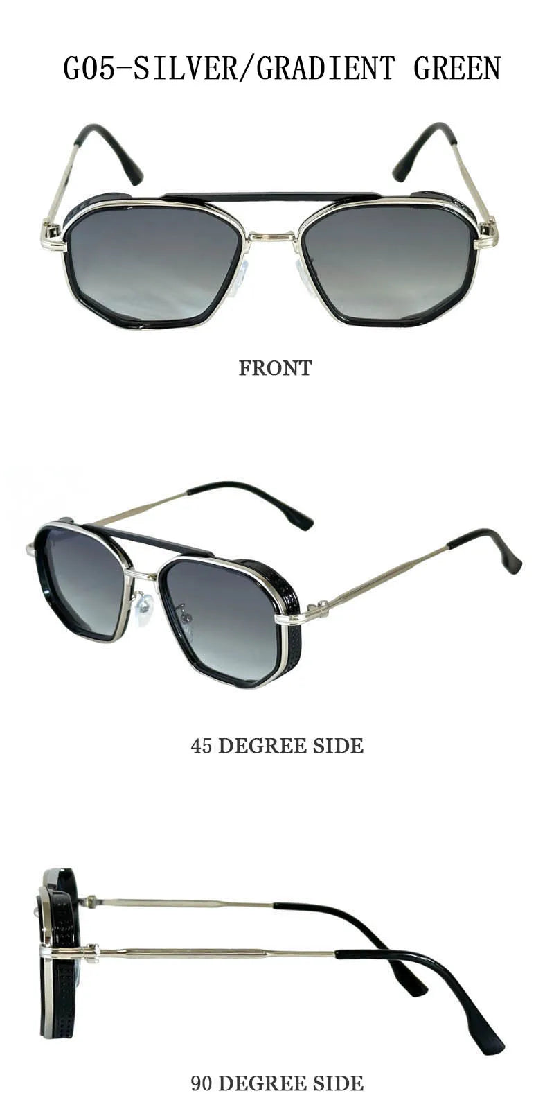 Vintage New Square Sunglass Men Fashion Steampunk Sunglasses Women 2025 Retro Glasses Gafas De Sol Hombre Lunette Soleil Femme