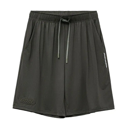 Men's American Workwear Mesh Ice Cool Breathable Short Thin Loose Outdoor Sports Fitness Casual Summer Training Bottoms