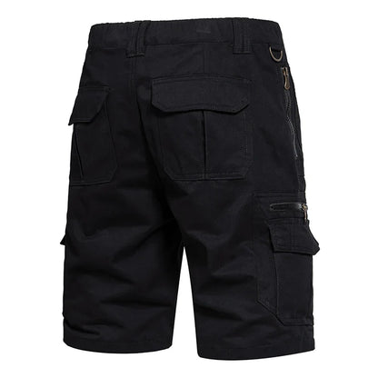 Men's Large Size Loose Casual Shorts Fashion Trendy Versatile Cotton Shorts Elastic Waist Summer Work Shorts