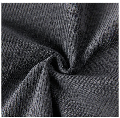Straight Corduroy Classic Male Pants Khaki Black Gray Baggy Fashion Elastic Waist Trousers Soft Stretchy Casual Men's Clothing