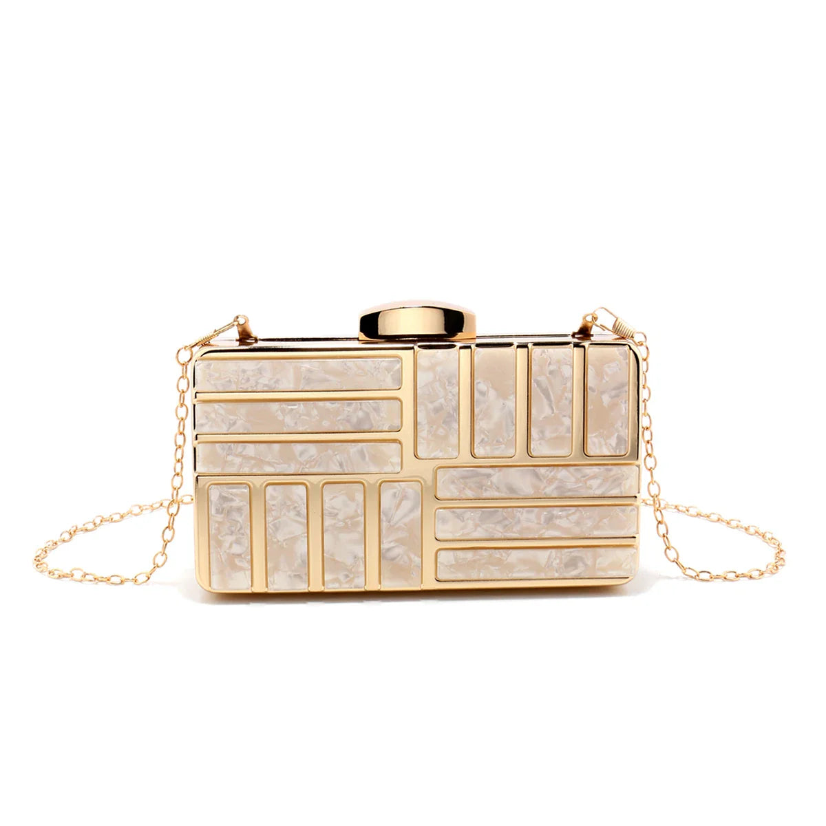 Women Clutch Evening Bags Flap Luxury New Arrival Hollow Out Style Glitter Handbags Metal Chain Party Wedding Bridal Pro