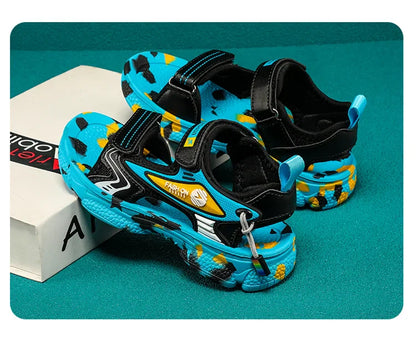Summer Sandals for Boys Girls Non-Slip Outdoor Children Beach Shoes Lightweight Soft Sole Breathable Kids Walking Sandalias