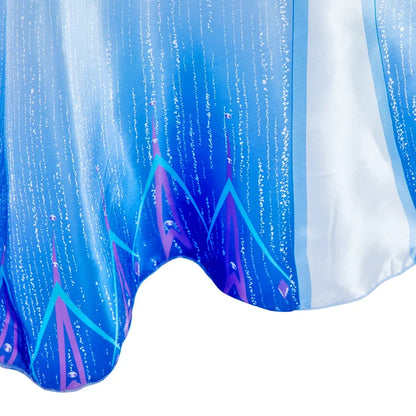 Children Carnival Blue Sequins Elsa Cosplay Dress Girls Elegant Blue Princess Costume Kids Halloween Birthday Party Clothes