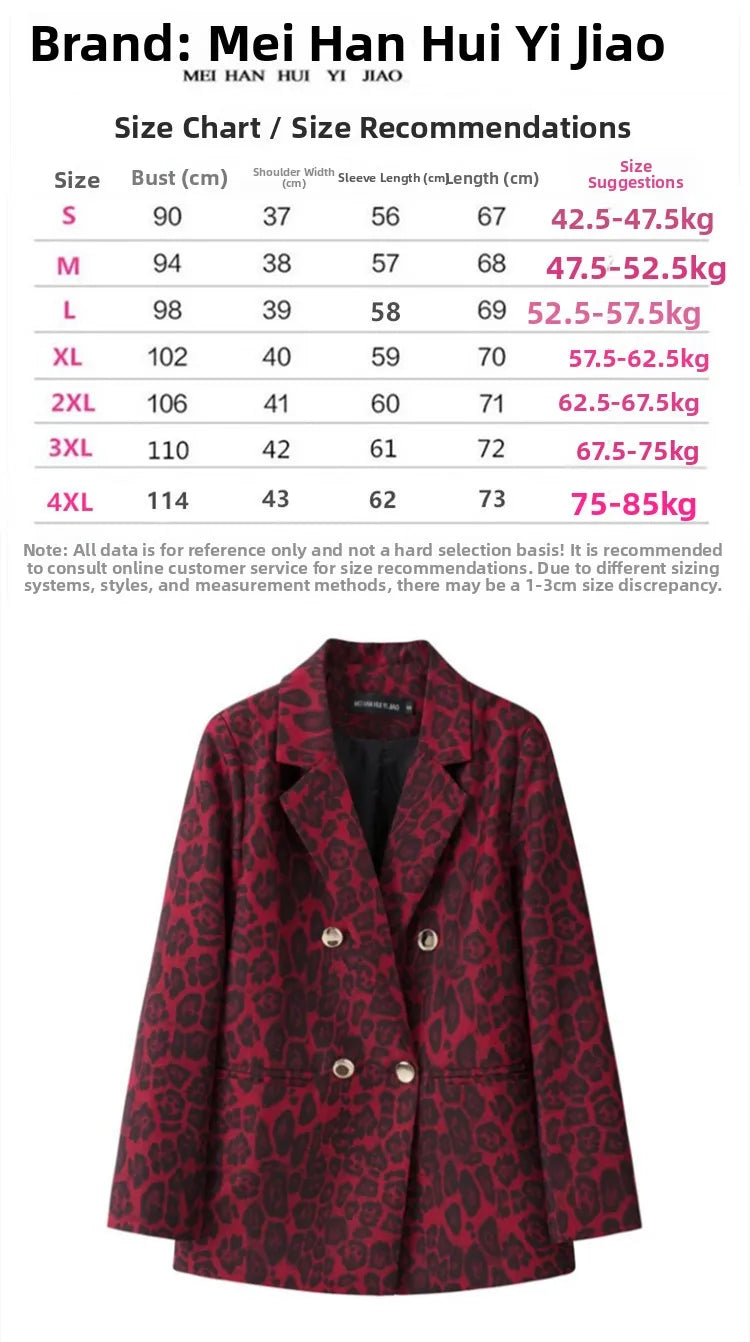 Casual Plaid Women's Suit Jacket Spring Autumn New Style Large Size Street Style Top Quality Polyester Commute Style Fashionable