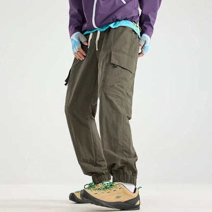 Men's Water-repellent Hiking Cargo Pants Breathable  Fashion Cargo Pants Autumn Trousers Fishing Camping Pants Male