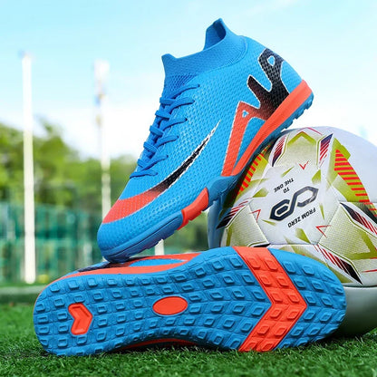 New Men Football Boots Grass Cleats High-top Non-Slip Soccer Shoes Futsal Sneakers High-quality Match Indoor Hot-selling Outdoor