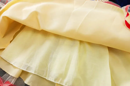 Kids Girl Snow White Dress Summer Short Sleeved Birthday Party Elsa Princess 2026 New Halloween Costume for Girls 2-8 Years Old