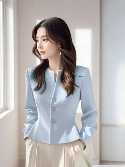 Short Suit Coat Lined Small Fragrant Style Jacket New Beautiful 2026 Temperament Gentle Versatile Spring Autumn Women's Clothing