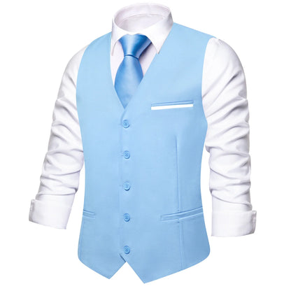Solid Peach Pink Men Vest Wedding Slim Waistcoat Neck Tie Hanky Cufflinks Set for Male Business Party Designer Gifts