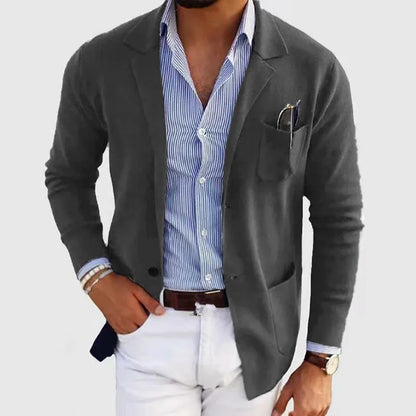 2026 New Men's Blazer Jackets Fashion Slim Fit Solid Single-breasted Suit Coats Business Casual Outerwear Wedding Suits for Men