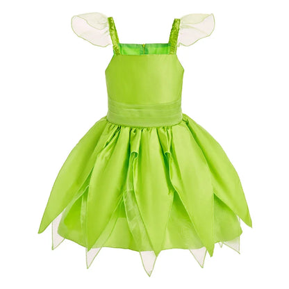 Children Snow White Cinderella Aurora Anna Elsa Costume Girl Cosplay Dress Kids Encanto Mirabel Little Mermaid Halloween Clothes