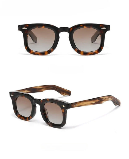 2025 Fashion Retro Handmade Acetate Women Polarized Sunglasses Outdoors UV Protection Men Sunglasses Support Prescription Lenses