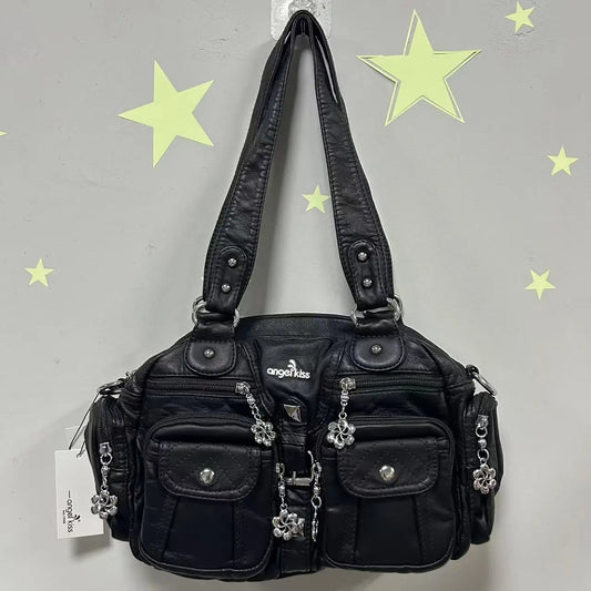 Vintage Women Handbags Fashion Satchel PU Shoulder Bag Top-handle Handbag Dumpling Pack Gifts Shoulder Bags Phone Money Pack