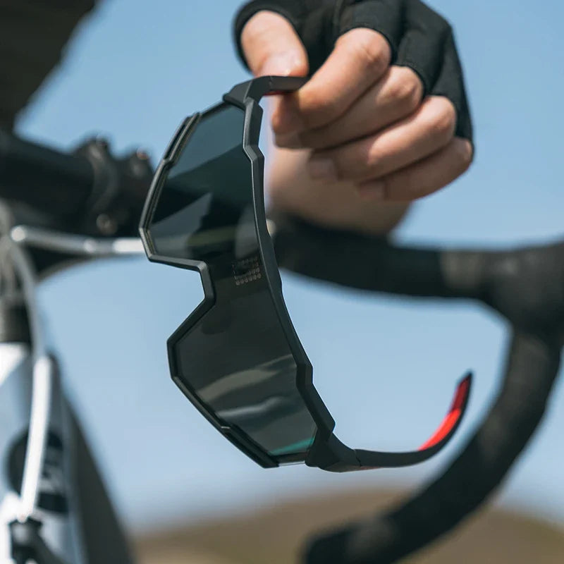 Sunglasses Polarized Cycling Glasses Electronic Color Change Glasses UV400 Safety Bike Bicycle Eyewear Sports Goggles