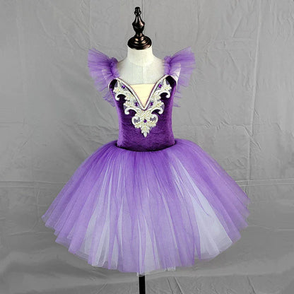 Girl Ballet Dress Dance Costumes Kids Outfit Vestidos Performance Party Baby Clothing Summer Girls Dresses Tutu Children's Day