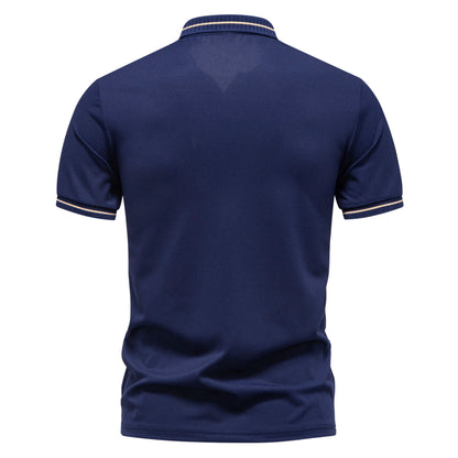 New men's T-shirt classic short sleeved polo shirt summer top casual T-shirt button collar oversized casual polo shirt