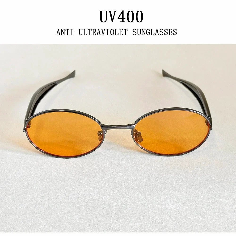Oval Sunglasses Women Trendy 2025 Luxury Vintage Sunglass Fashion Glasses Dropshipping Lentes De Sol Mujer Lunette Soleil Femme
