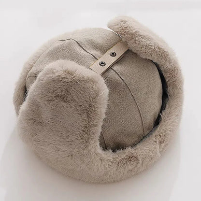 Russian Hat Men Women Winter Fur Hats Male Female Patchwork Russian Hat Thick Warm Ski Earflap Cap Windproof Bomber Hats