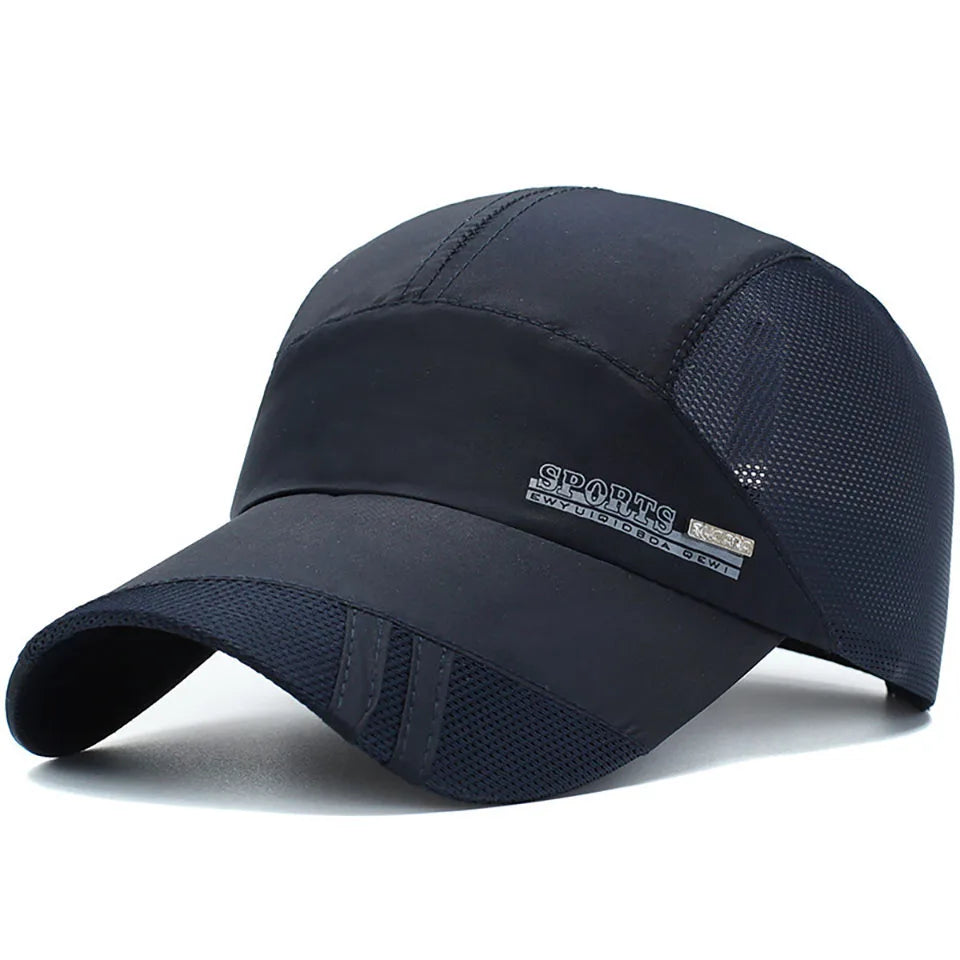 Summer Breathable Sports Hat Mesh Baseball Caps Quick Dry Running Baseball Visor Hat Sunshade Outdoor For Men Women
