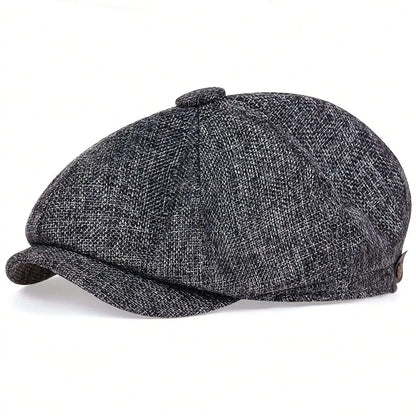 Men Casual Newsboy Hat Spring Autumn Retro Beret Hats Wild Casual Hats Unisex Wild Octagonal Cap for Men Street Caps Gorras