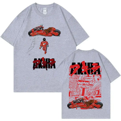 Japanese Science Fiction Cartoon Movie Anime Akira Shotaro Kaneda Graphic T Shirts Men Women Hip Hop Vintage Oversized T-shirts