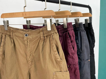High Quality Cargo Pants Japanese Streetwear Baggy Pants For Men Plus Size Cotton Joggers Harajuku Fashions Casual Trousers