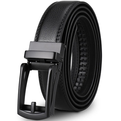 Men's automatic buckle waistband, adjustable without holes, suitable for office and daily casual wear