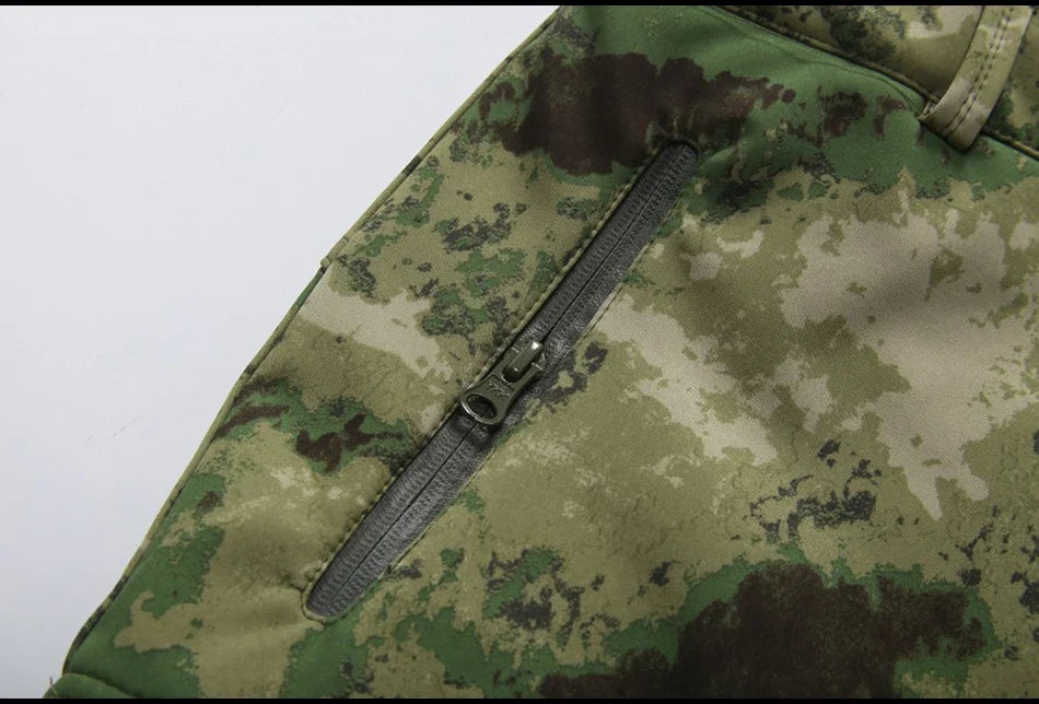 Tactical Pants Soft Shell Fleece Cargo Pants Men Hunting Pants Camouflage  Pant Casual Trousers Unisex Waterproof