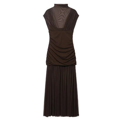 2026 Spring Summer Elegant Women Dresses Wedding Guest Ladies Patch Work Tulle Dresses Valentine‘s Day Woman Dresses
