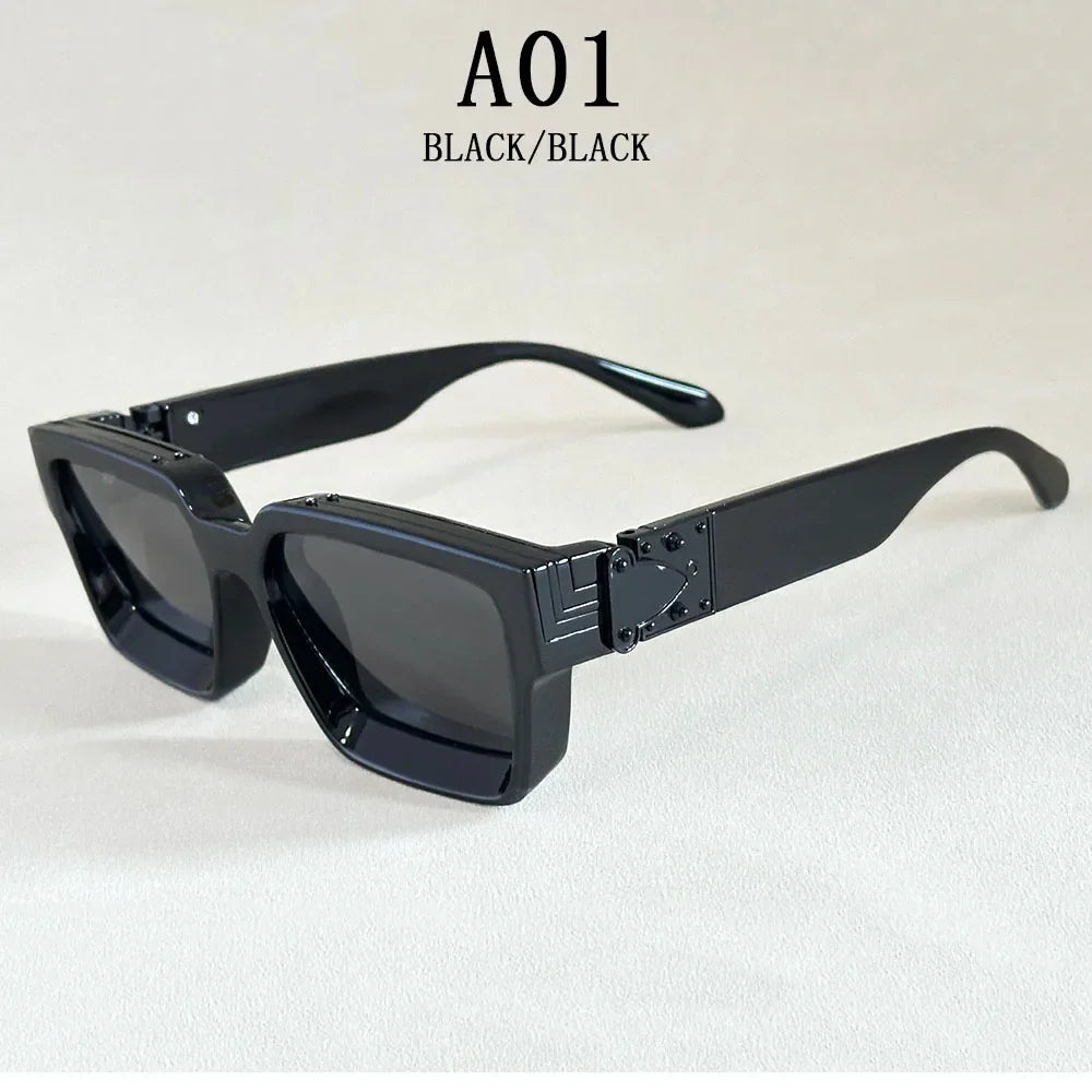 Square Sunglass Men Retro Millionaire Sunglasses Women 2025 Trendy Vintage Vacation Fashion Glasses Gafas De Sol Hombre Lunette