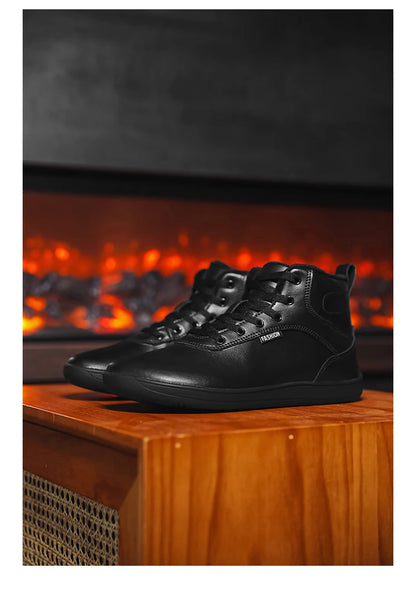 New Winter Booties Outdoor Waterproof Barefoot Boots For Men Ankle Boots Plush Warm Snow Shoes Non-slip Casual Sneakers Big Size