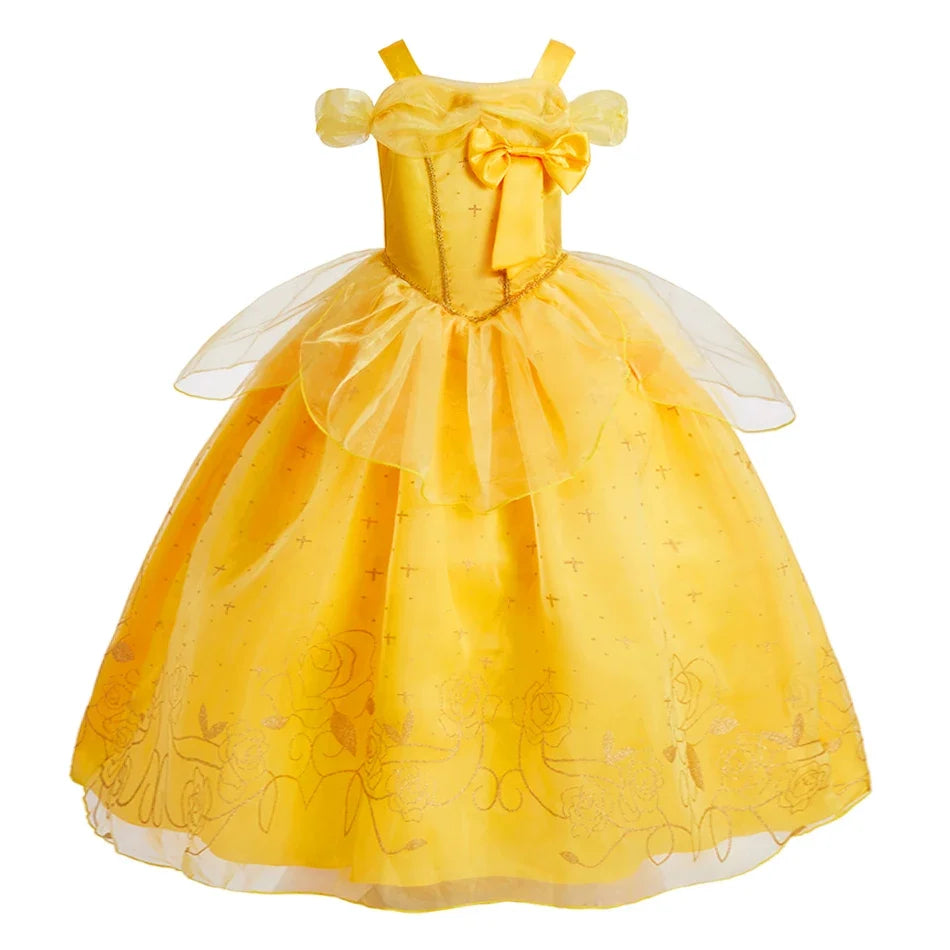 Children Princess Clothing Kids Elsa Anna Cinderella Rapunzel Party Cosplay Dresses Little Girls Christmas Halloween Dress Up
