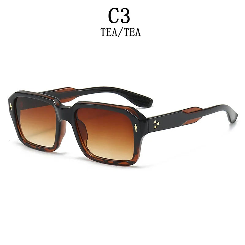 Square Sunglass Men Fashion Sunglasses Women 2025 Trendy Vintage Fashion Glasses Retro Gafas De Sol Hombre Lunette Soleil Femme
