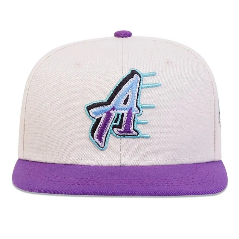 Unisex A Letter Embroidery Side Basketball Hip-hop Hats Spring Autumn Outdoor Adjustable Casual Baseball Caps Sunscreen Hat